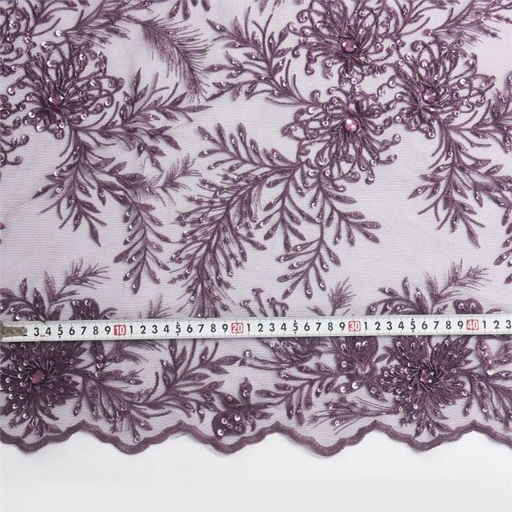 Beaded Lace Fabric manufacturers