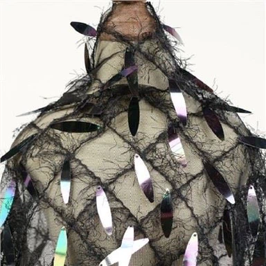 3D Fringe Sequin Fabric