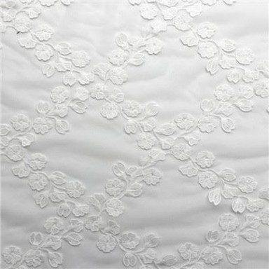 3D Floral Mesh Lace Embroidery Fabric