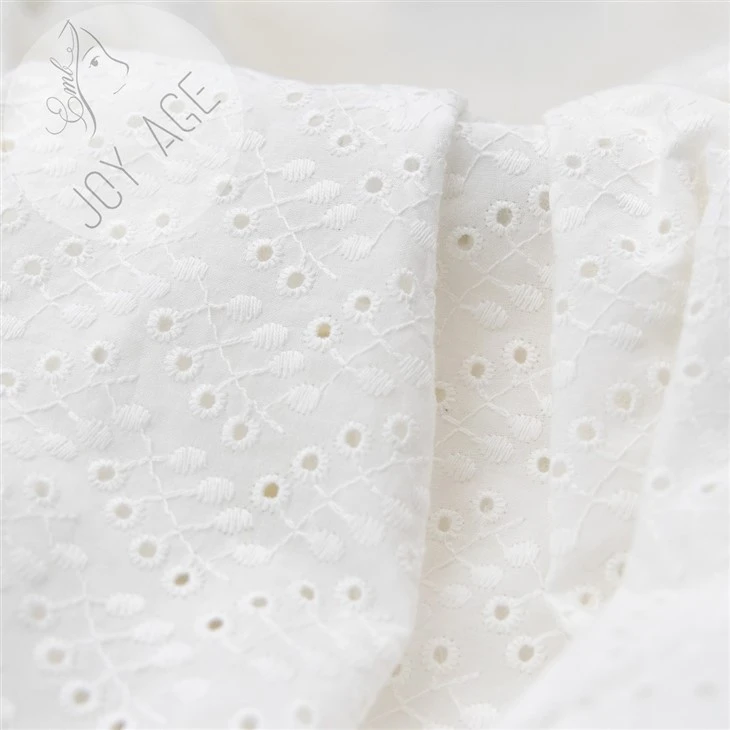 China Cotton Embroidery Lace Fabric Factory