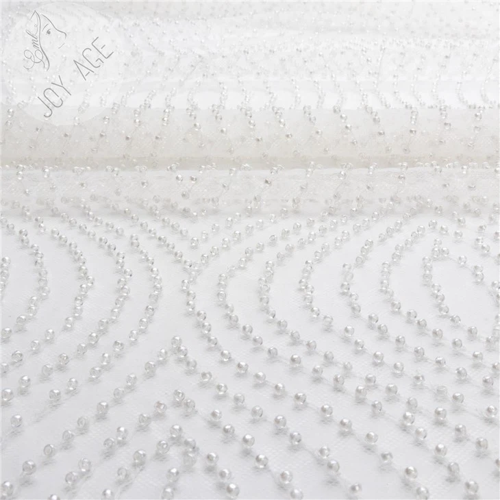 Beaded Lace Fabric For Sale