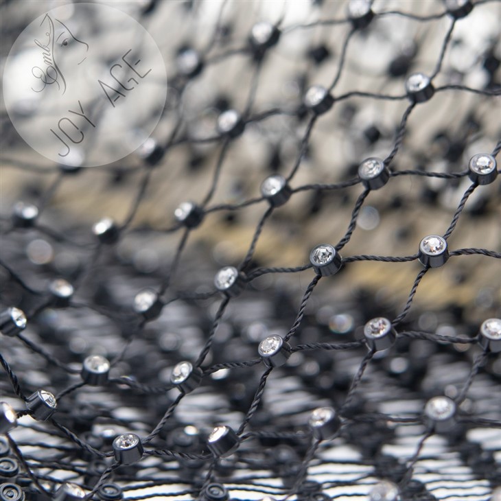 Heavy Diamond Hand Made Net Tulle Beaded Pearls Embroidery Lace