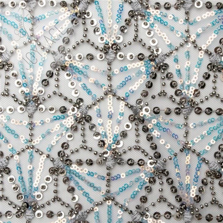 Beaded Lace Fabric For Sale