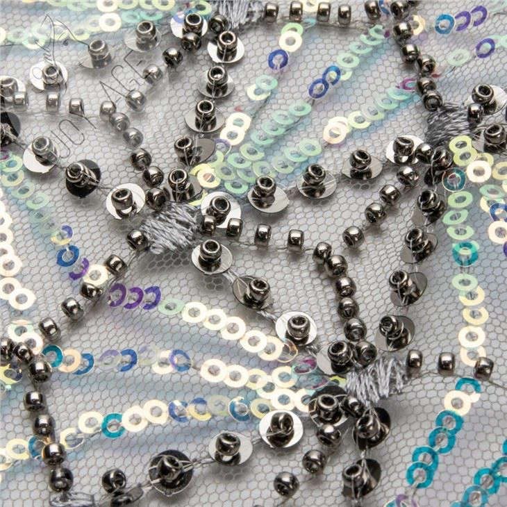 Wholesale Beaded Lace Fabric