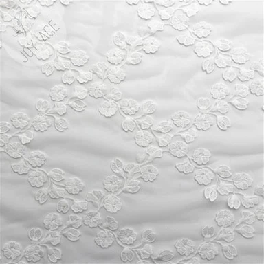 Flat Embroidery Lace Flower White Tulle Lace