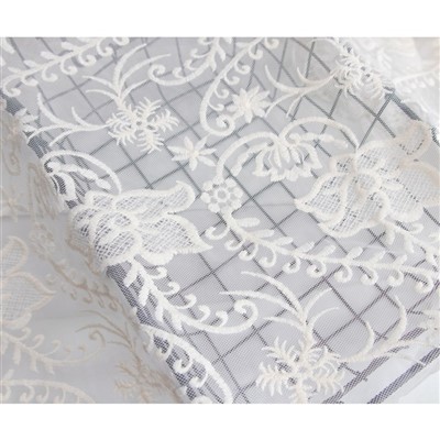 Stylish Modern Flat Embroidered French Mesh Lace Embroidery Fabrics For Dress