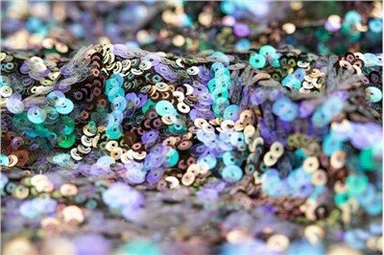 Orange Sequin Material