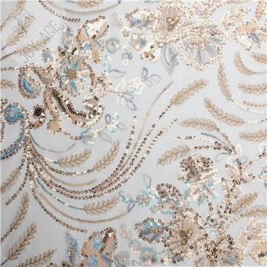 Beaded Material For Wedding Dresses